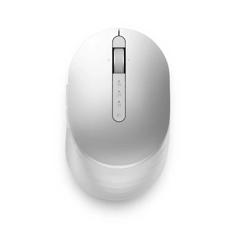 Rato DELL Pro Premium Compact – MS7421W – prateado platina, ambidestro, ótico, RF Wireless + Bluetooth, 1600 DPI, platina, prateado (embalagem aberta)