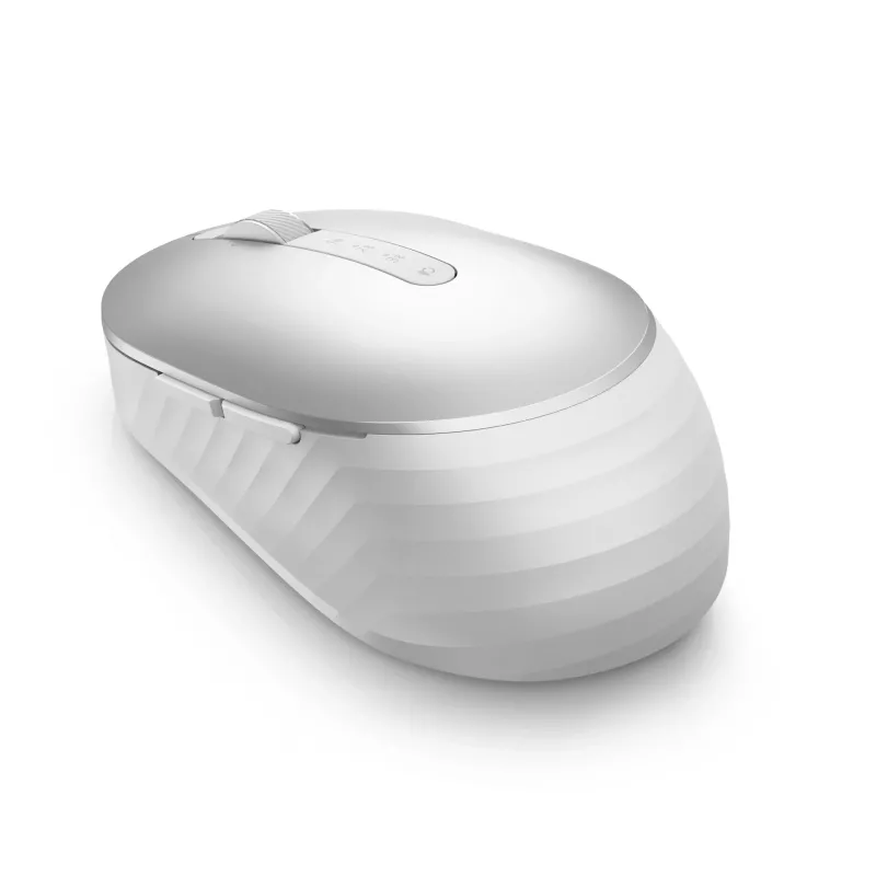 Rato DELL Pro Premium Compact – MS7421W – prateado platina, ambidestro, ótico, RF Wireless + Bluetooth, 1600 DPI, platina, prateado (embalagem aberta)