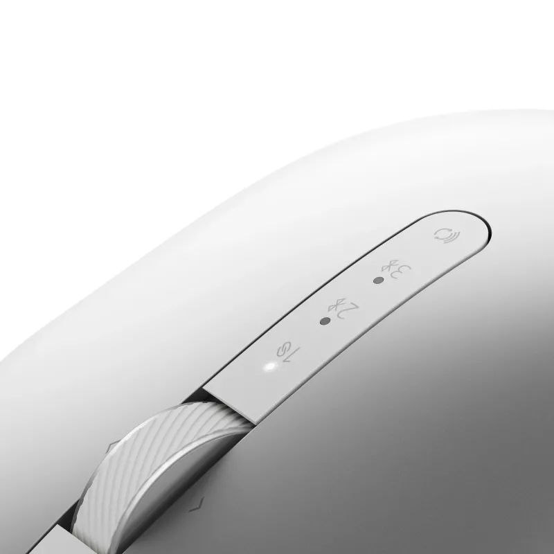 Rato DELL Pro Premium Compact – MS7421W – prateado platina, ambidestro, ótico, RF Wireless + Bluetooth, 1600 DPI, platina, prateado (embalagem aberta)