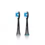 Cabeças de escova de dentes ETA ETA070790600 — 2 unid., compatíveis com escovas de dentes elétricas ETA, cores preto/azul/branco