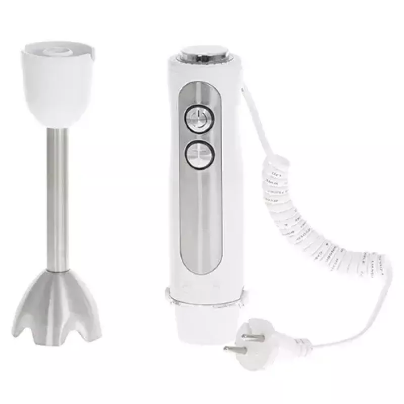 Varinha mágica Adler AD 4625w — misturadora de varinha, 5 velocidades, turbo, 1500 W, lâminas de aço inoxidável, prateado/branco
