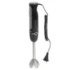 Misturadora de varinha Adler AD 4625B — misturadora manual, 1500 W máx., 850 W potência nominal, 5 velocidades, controlo mecânico, turbo, lâmina de aço inoxidável, preto