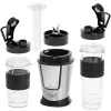 Misturadora desportiva Adler AD 4081 — misturadora pessoal portátil, 800 W de pico, copo de 0,57 l, lâminas de aço inoxidável, 2 garrafas