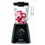 Misturadora de bancada Tefal BL4208 — 600 W, recipiente de plástico de 1,25 l, 2 velocidades, trituração de gelo, preta