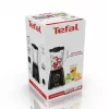 Misturadora de bancada Tefal BL4208 — 600 W, recipiente de plástico de 1,25 l, 2 velocidades, trituração de gelo, preta
