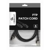 Gembird PP6-2M/BK Cat6 FTP cabo patch, 2 m, preto