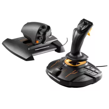Thrustmaster T-16000M FCS Hotas preto, laranja USB joystick analógico / digital PC