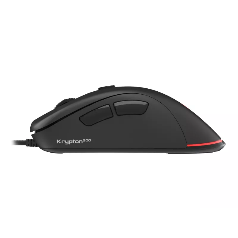Rato gaming GENESIS Krypton 200 para destro, USB Type-A, ótico, 6400 DPI