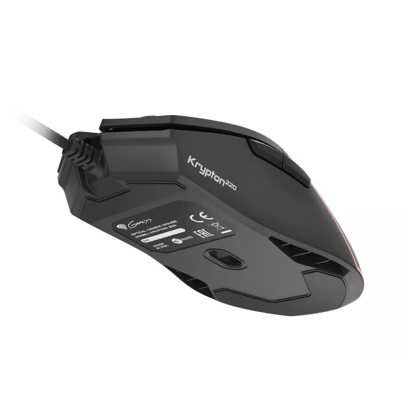 Rato gaming GENESIS Krypton 220 para destro, USB Type-A, ótico, 6400 DPI