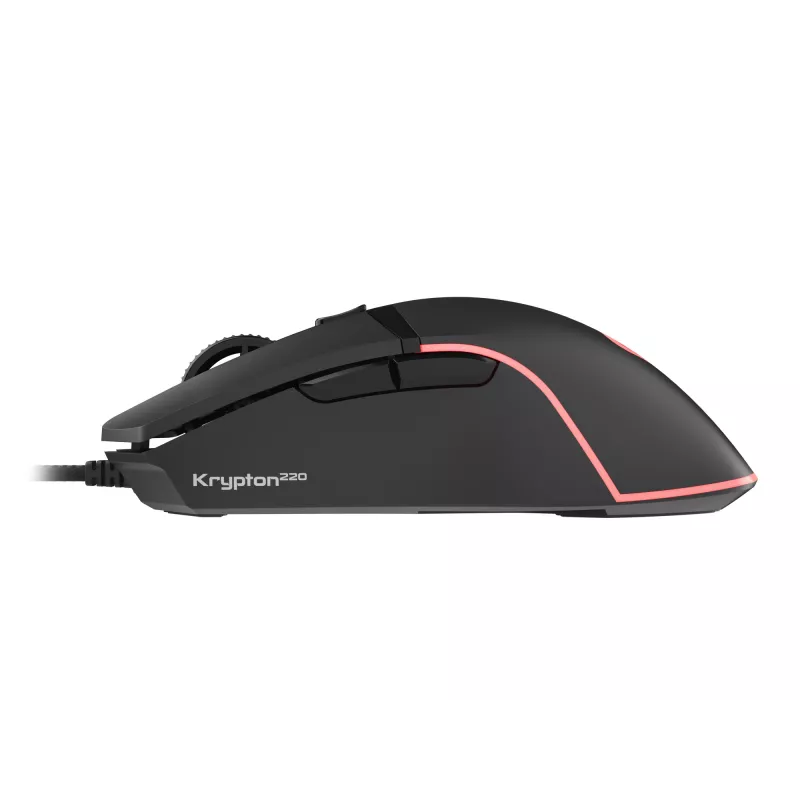 Rato gaming GENESIS Krypton 220 para destro, USB Type-A, ótico, 6400 DPI