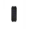 ICY BOX IB-HUB1703-QC3 USB 3.2 Gen 1 (3.1 Gen 1) Type-B 5000 Mbit/s preto