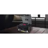 Muse MT-112 W gira-discos micro sistema com CD, USB, Bluetooth, rádio FM, 33/45/78 rpm, castanho