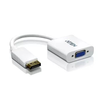Conversor ATEN DisplayPort para VGA, até 1920x1200 @60Hz, DisplayPort, VGA (D-Sub), macho, fêmea, reto, reto