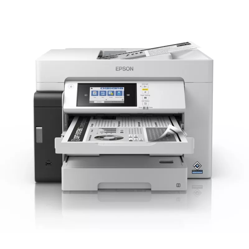 Multifunções Epson M15180 — impressão a jato de tinta monocromática, 4800x1200 DPI, digitalização a cores 1200x1200, A4, Wi‑Fi, Ethernet, duplex