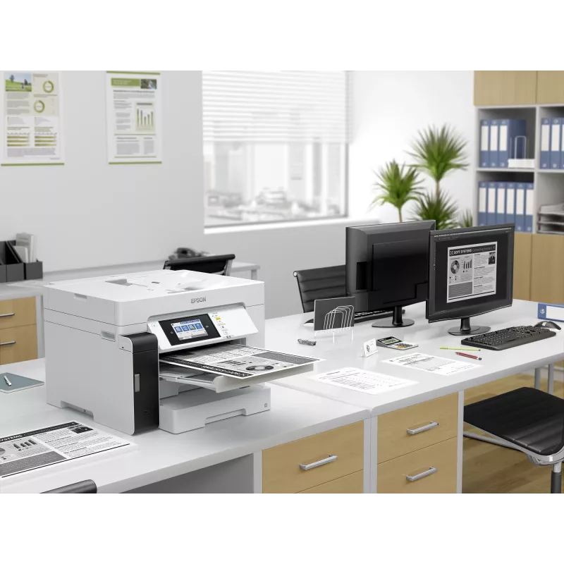 Multifunções Epson M15180 — impressão a jato de tinta monocromática, 4800x1200 DPI, digitalização a cores 1200x1200, A4, Wi‑Fi, Ethernet, duplex