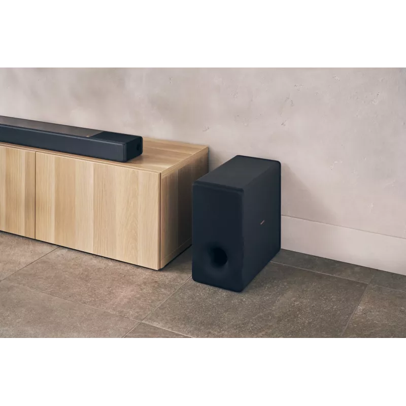 Subwoofer Sony SA-SW3 compacto preto, subwoofer ativo 200 W