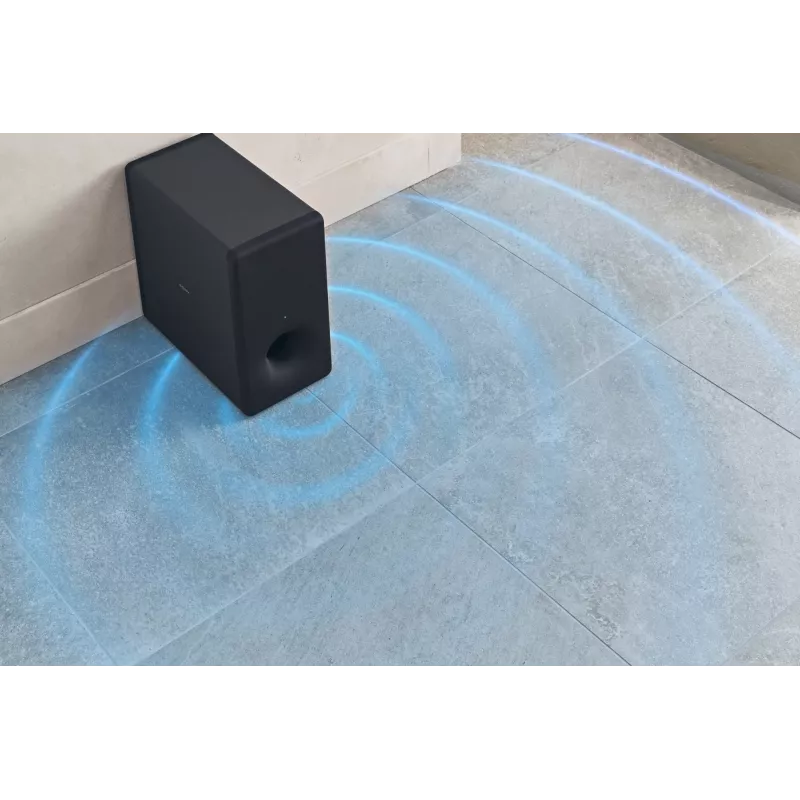 Subwoofer Sony SA-SW3 compacto preto, subwoofer ativo 200 W