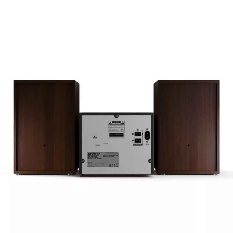 Micro-sistema de áudio Sharp XL-B517D 45 W castanho