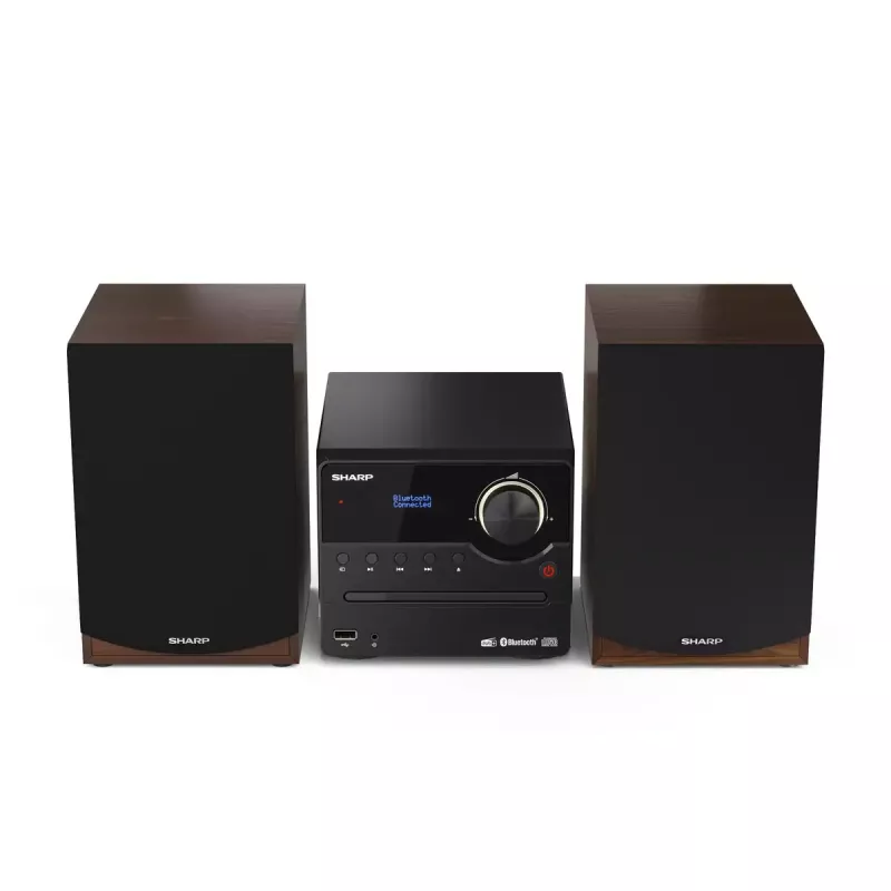 Micro-sistema de áudio Sharp XL-B517D 45 W castanho