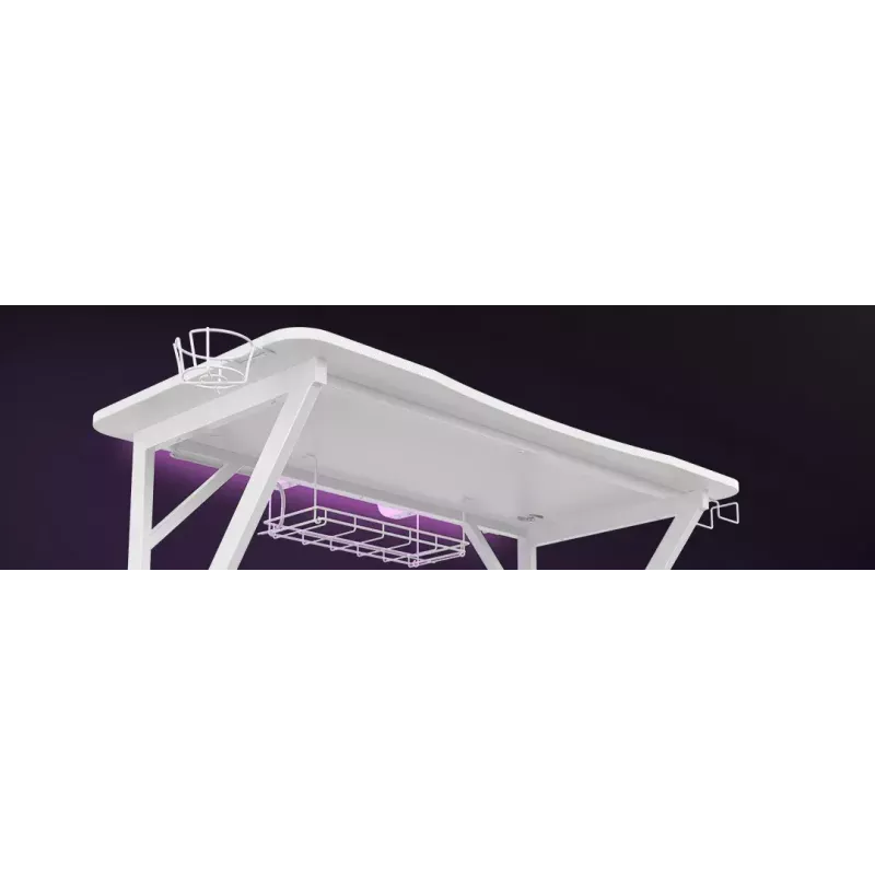 Genesis Holm 320 RGB secretária gaming, branca