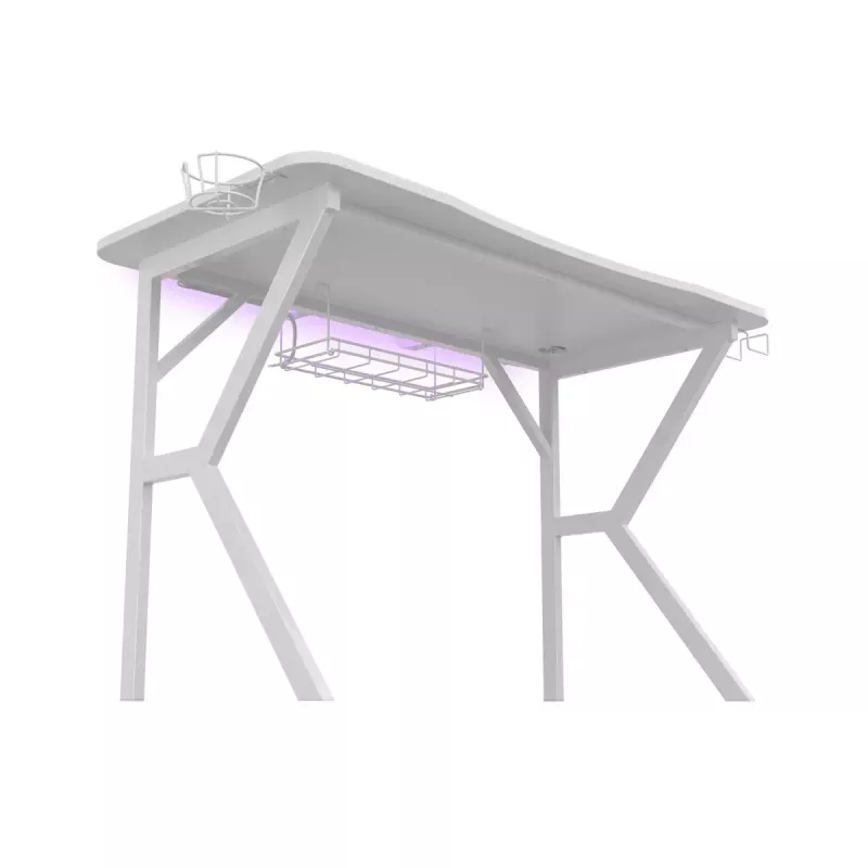 Genesis Holm 320 RGB secretária gaming, branca