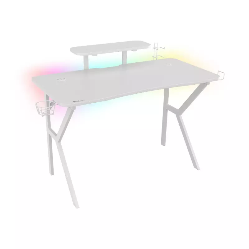 Genesis Holm 320 RGB secretária gaming, branca