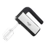 Batedeira manual Adler AD 4225 — 5 velocidades, turbo, 300 W, aço inoxidável/preto prateado, batedores e ganchos para amassar