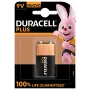 Pilha Duracell 9V Plus 100 Alcalina, 9 V, 1 unid.