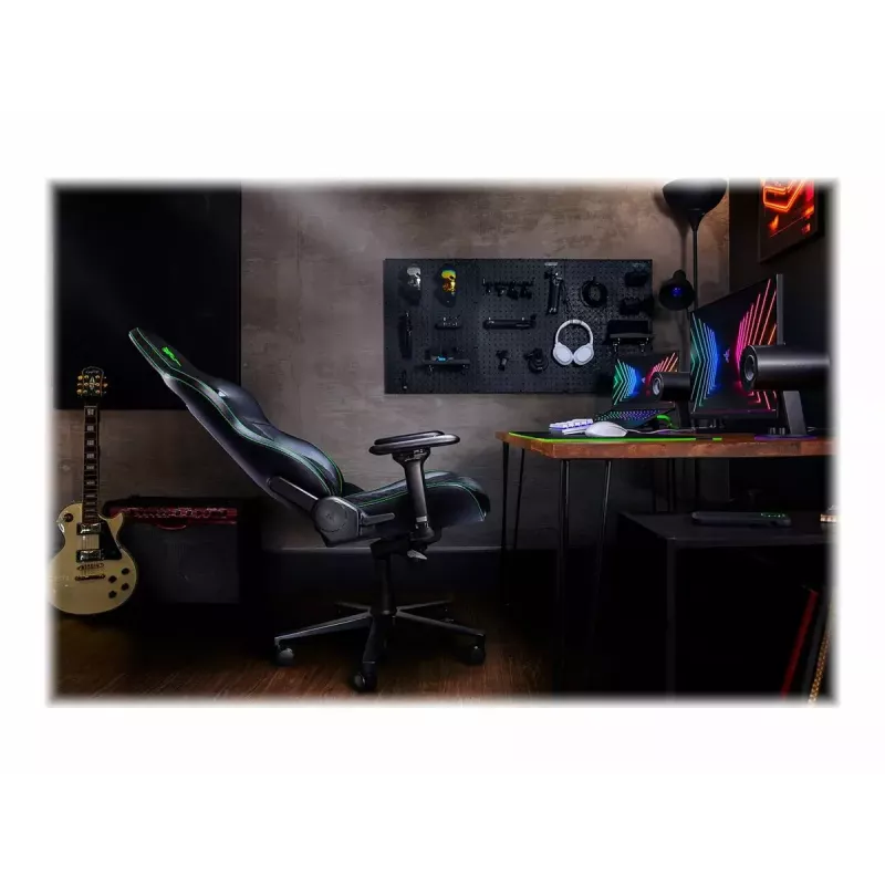 Cadeira gaming para PC Razer Enki com assento almofadado Preto, 136 kg, 670x680x1380 mm