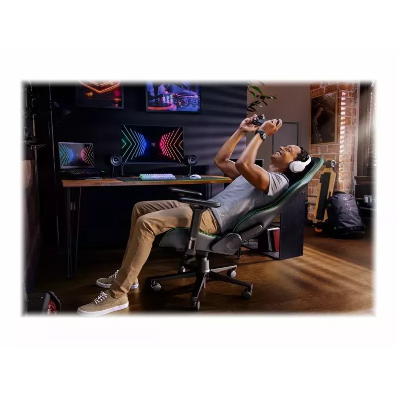 Cadeira gaming para PC Razer Enki com assento almofadado Preto, 136 kg, 670x680x1380 mm