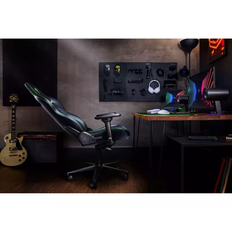 Cadeira gaming para PC Razer Enki com assento almofadado Preto, 136 kg, 670x680x1380 mm