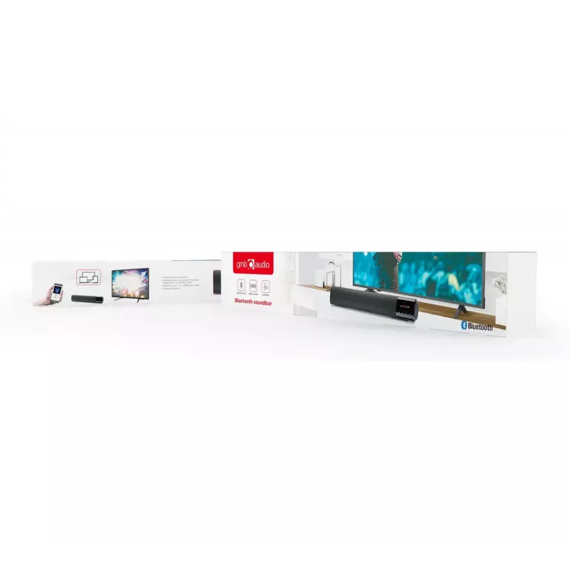 Altifalante estéreo portátil Gembird SPK-BT-BAR400-01