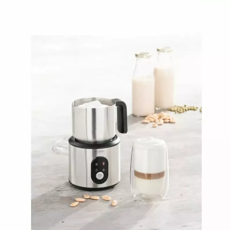 Espumador de leite Caso Crema & Choco 500 W 0,35 l – espumador de leite elétrico para espuma quente e fria