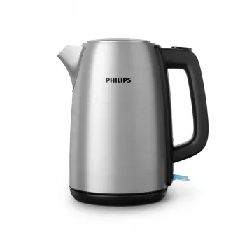 Philips Viva Collection HD9351/90 Chaleira elétrica, 1,7 L, 2020 W, metal, indicador de nível de água, sem fios, filtro