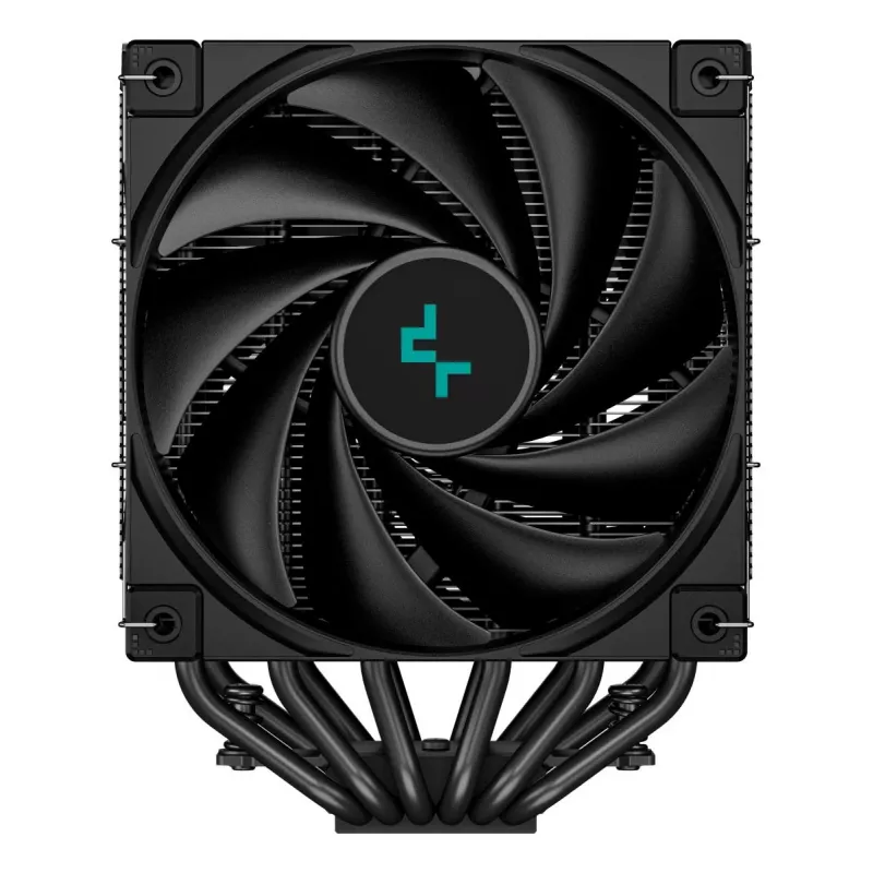 Arrefecedor de CPU DeepCool AK620 12 cm, duas ventoinhas de 120 mm, 6 heatpipes, TDP 260 W, PWM, FDB, altura 160 mm, preto