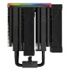 Arrefecedor de CPU DeepCool AK620 12 cm, duas ventoinhas de 120 mm, 6 heatpipes, TDP 260 W, PWM, FDB, altura 160 mm, preto