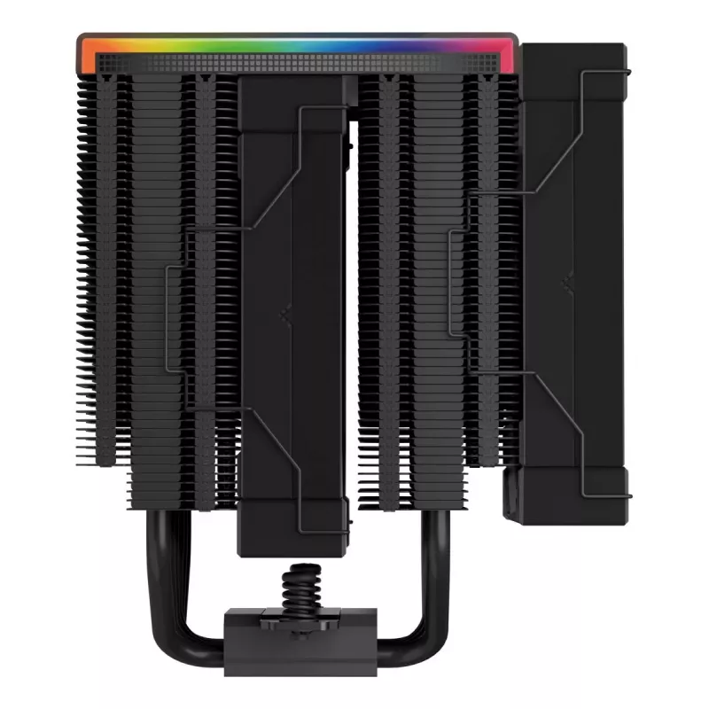 Arrefecedor de CPU DeepCool AK620 12 cm, duas ventoinhas de 120 mm, 6 heatpipes, TDP 260 W, PWM, FDB, altura 160 mm, preto