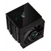 Arrefecedor de CPU DeepCool AK620 12 cm, duas ventoinhas de 120 mm, 6 heatpipes, TDP 260 W, PWM, FDB, altura 160 mm, preto