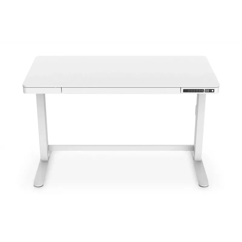 Secretária DIGITUS com regulação elétrica de altura 120x60x12cm com USB branca