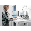 Secretária DIGITUS com regulação elétrica de altura 120x60x12cm com USB branca