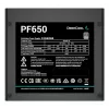 Fonte de alimentação ATX DeepCool PF650 650 W, 80 PLUS White, ventoinha de 120 mm, não modular