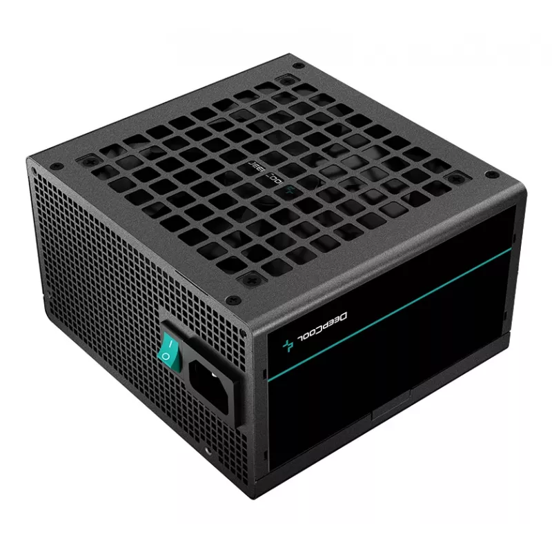 Fonte de alimentação ATX DeepCool PF650 650 W, 80 PLUS White, ventoinha de 120 mm, não modular
