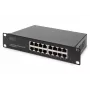 Switch Gigabit Ethernet DIGITUS 16 portas 10 polegadas não gerido