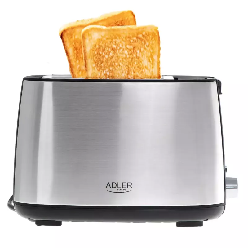 Adler AD 3214 torradeira, 2 ranhuras, aço inoxidável, 750 W