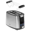 Adler AD 3214 torradeira, 2 ranhuras, aço inoxidável, 750 W
