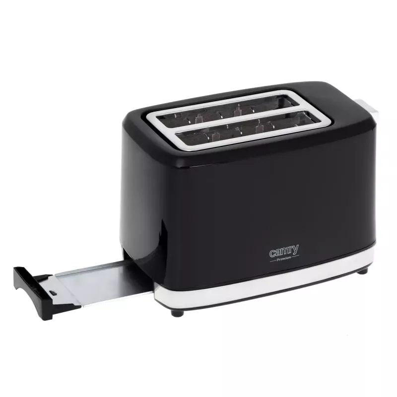 Torradeira Camry Premium CR 3218 2 fatias 900 W preto prateado
