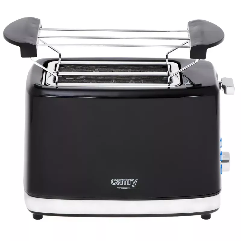 Torradeira Camry Premium CR 3218 2 fatias 900 W preto prateado