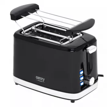 Torradeira Camry Premium CR 3218 2 fatias 900 W preto prateado