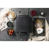Máquina de waffles Adler AD 3049, 4 waffles quadrados, antiaderente, 1800 W, preta
