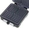 Máquina de waffles Adler AD 3049, 4 waffles quadrados, antiaderente, 1800 W, preta